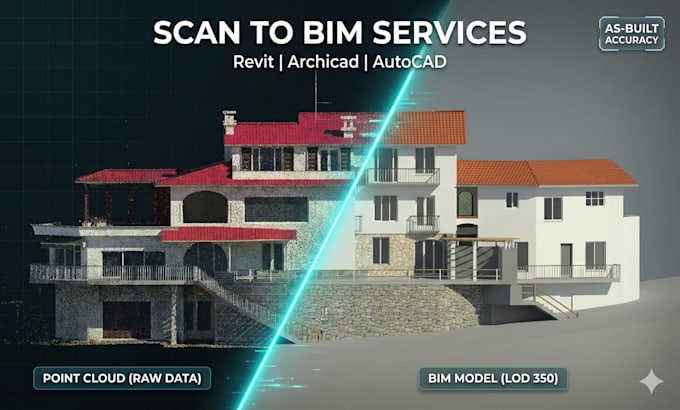 convert laser scan to bim revit model for as built documentation