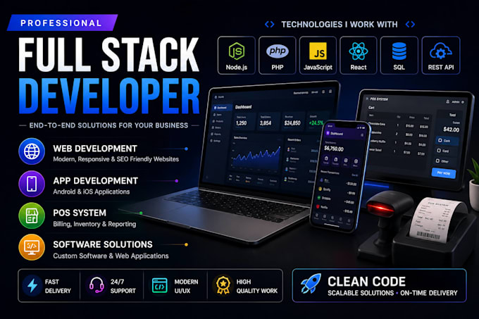 be your professional web designer and developer for any website or application