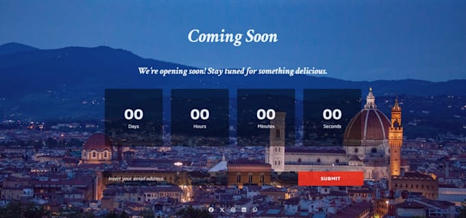 professional coming soon landing page for your website