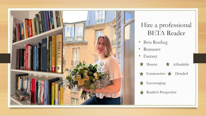 beta read your romance or fiction and give honest feedback