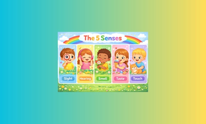 design a colorful educational poster for kids