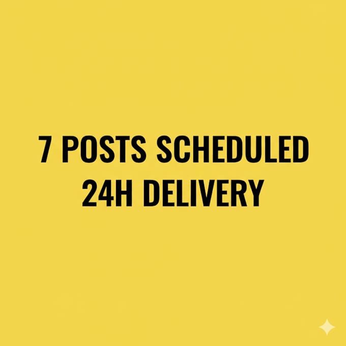 manually schedule 7 social media posts via buffer in 24h
