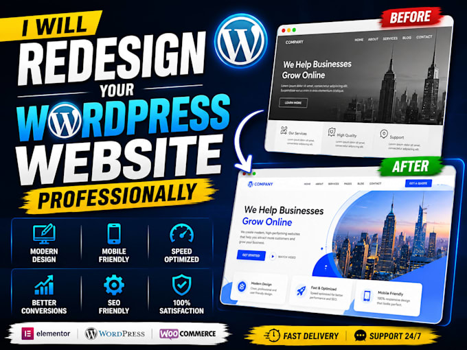 redesign your wordpress website professionally