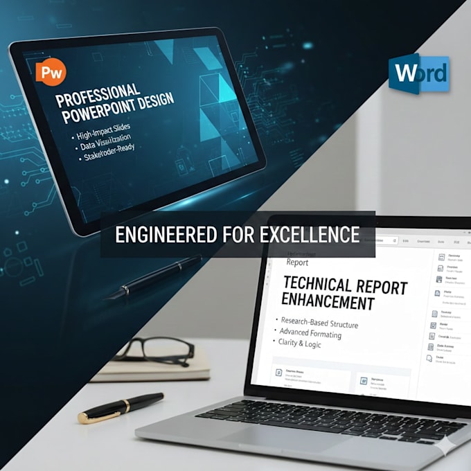 do powerpoints for your project and reports