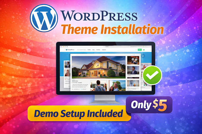 professionally install your wordpress theme with demo setup