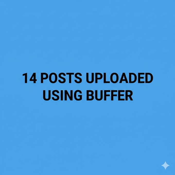 upload and schedule 14 social media posts using buffer