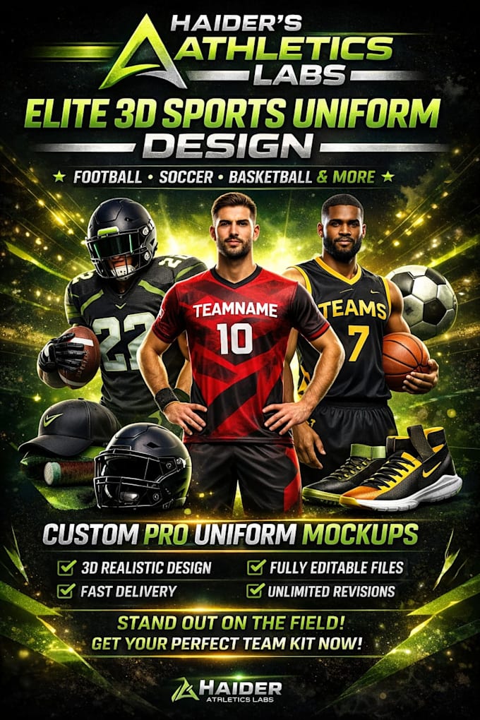 make premium 3d sports uniform designs