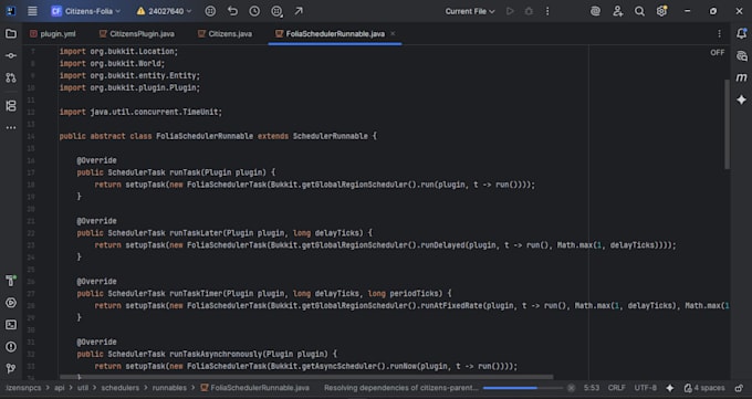 make any minecraft plugin fully compatible with folia