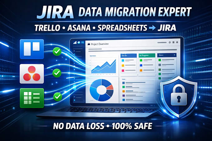 migrate data into jira without loss from trello asana or spreadsheets