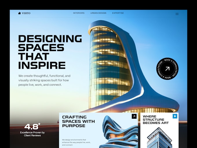 do architecture wordpress website design interior furniture construction website