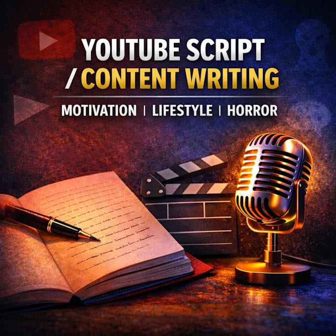 write engaging scripts for motivational, lifestyle, psychological