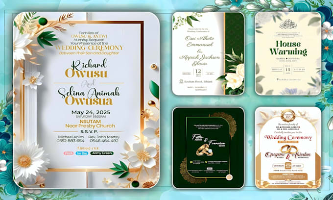 design professional wedding and event invitation cards