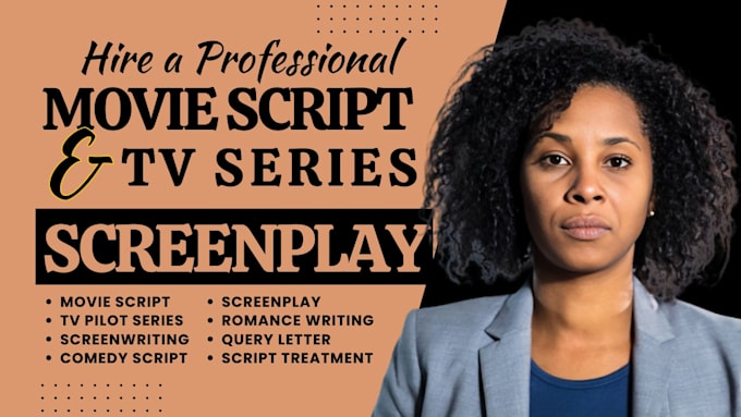 write movie script screenplay feature film script stage play dark comedy script