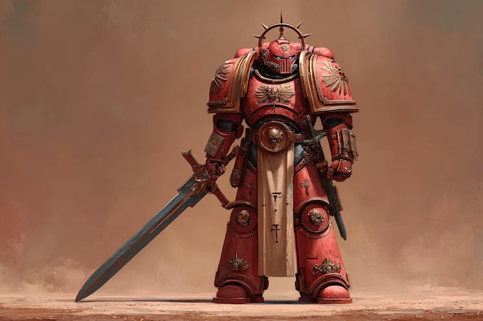 draw a warhammer 40k art and illustration