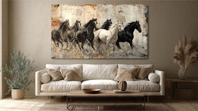 create trendy, unique canvas wall art design