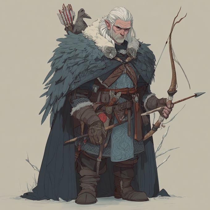 draw a fantasy character illustration