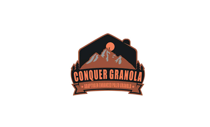 design power packed energy boosting granola logo