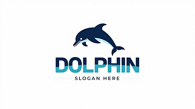 make eye catching dolphin logo in my style