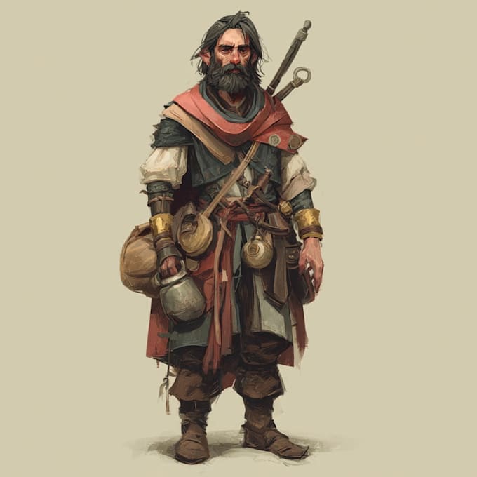draw fantasy character illustration