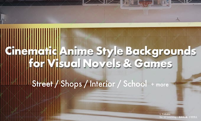 create cinematic anime backgrounds for visual novels and indie games