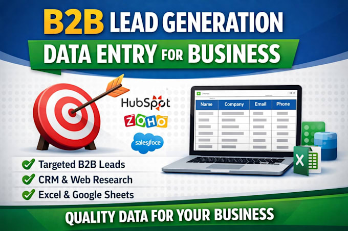 Provide targeted b2b lead generation for your business by Jubir7 | Fiverr