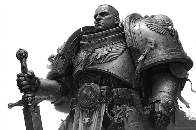 create warhammer 40k art