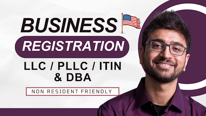 register US llc, pllc and provide ein, itin and dba support