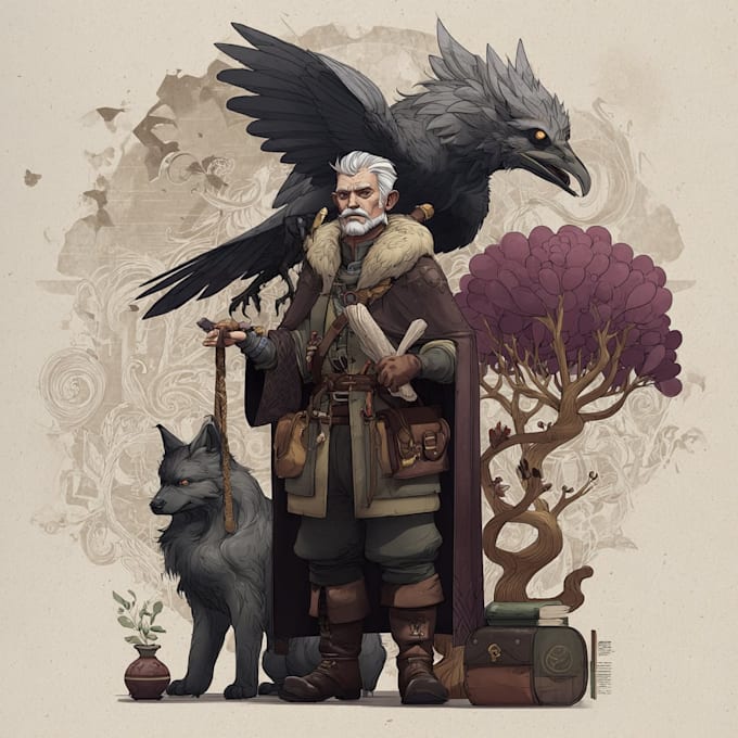draw fantasy character illustration