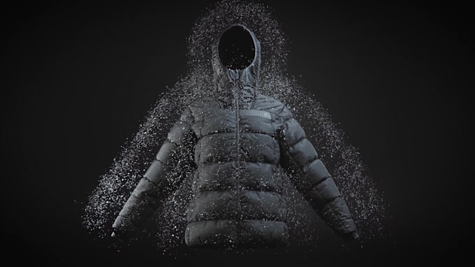 render realistic 3d cgi clothing model, cgi garment design, 3d fashion animation