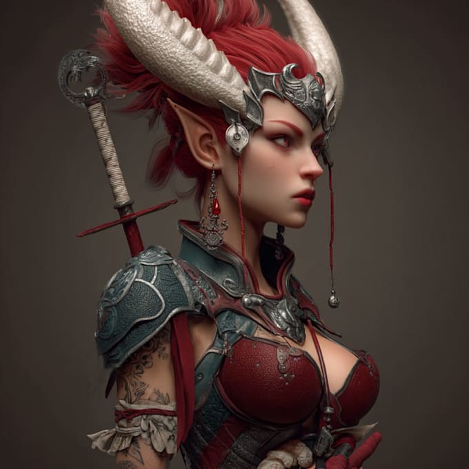 illustrate your fantasy character illustration