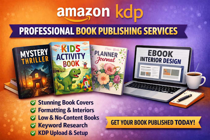 Do book cover design ebook cover design for amazon kdp and more by ...