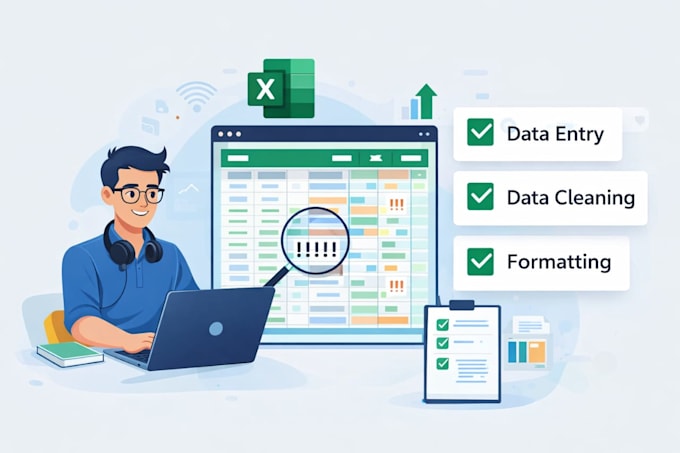 clean, format and organize excel data professionally