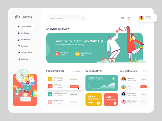 develop e learning app, kid learning app, ai learning app, online course app