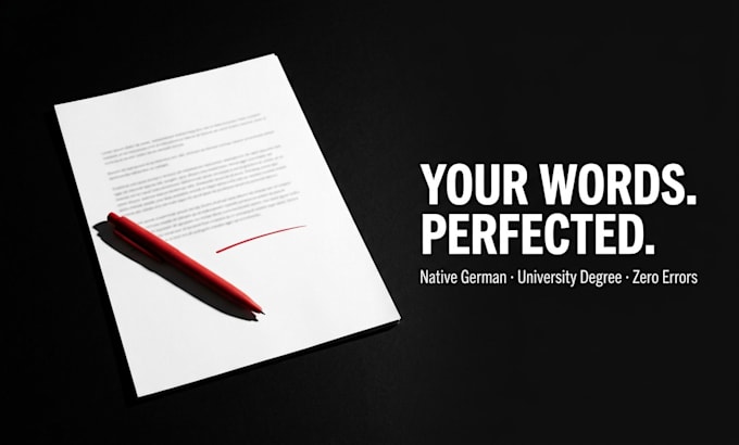 proofread and correct your german text