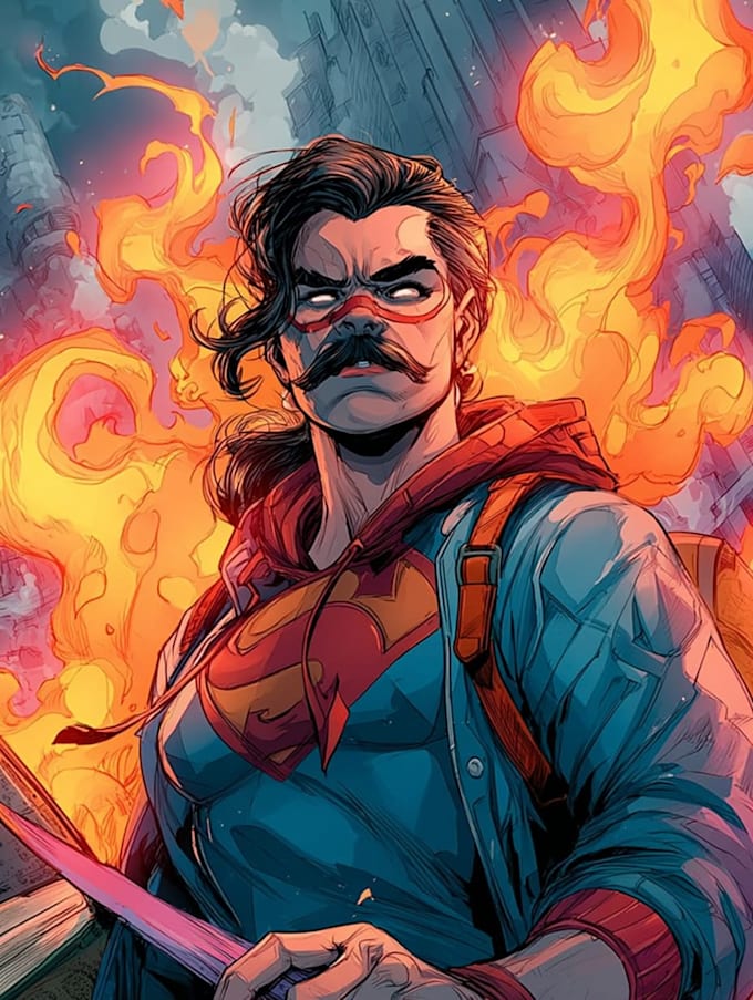 do comic book illustration graphic novel cover art cartoon