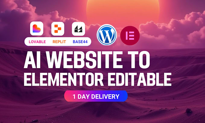 convert your ai website into a drag and drop elementor site