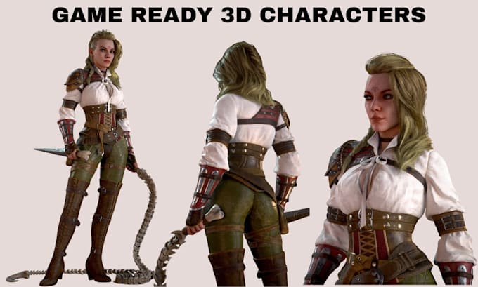 Model game ready 3d characters for unity unreal engine by Lissa ...