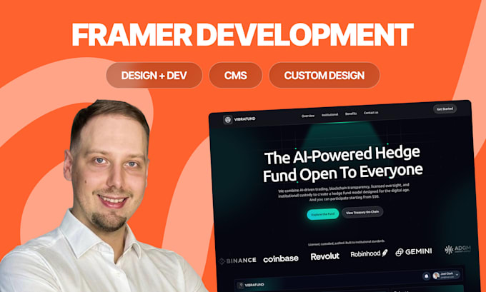 redesign and develop your website in framer