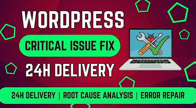 fix critical wordpress errors, code bugs, and technical issues