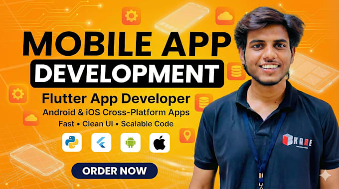 develop android and ios app using flutter, android and IOS flutter developer