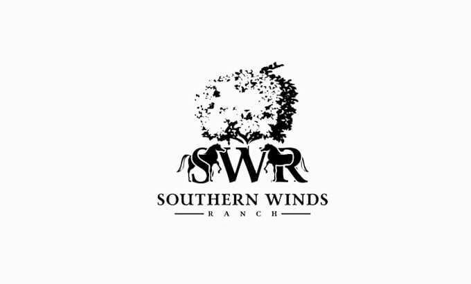 design best quality southern winds ranch logo