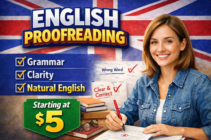 proofread and correct english grammar manually