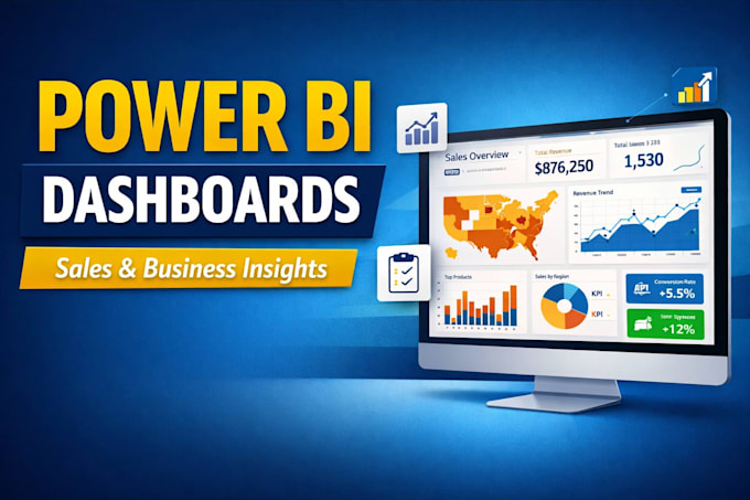 create professional sales dashboards and business reports