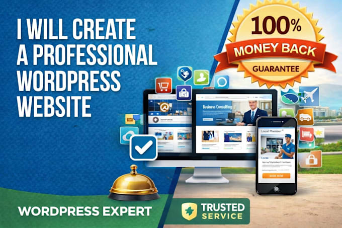 create a professional wordpress website for your business growth