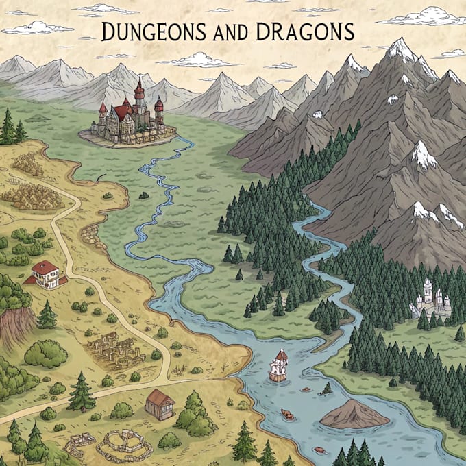 create dnd maps, battlemaps, labyrinth map