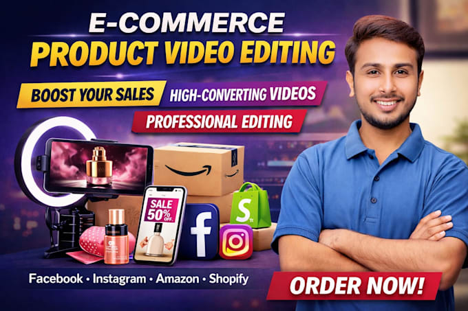do professional ecommerce video editing for ads and store