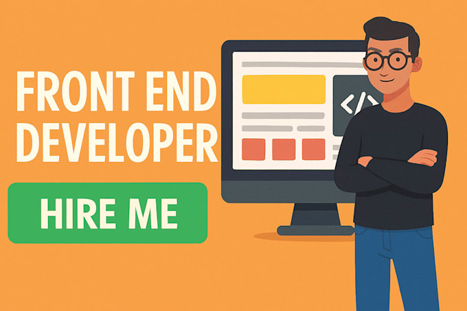 do custom website development as front end developer