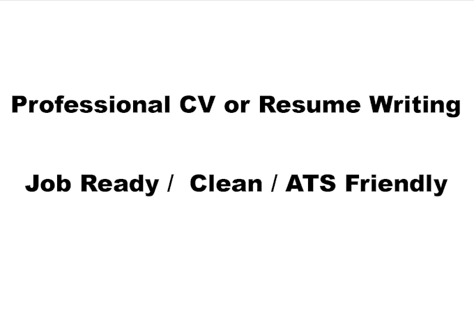 write and format a professional CV or resume