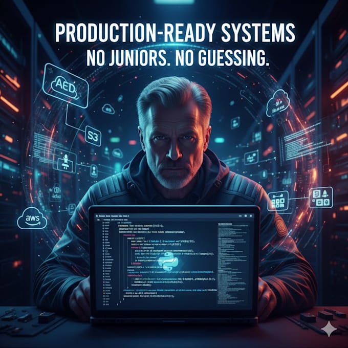 build production ready python and angular systems on AWS ecs lambda sqs