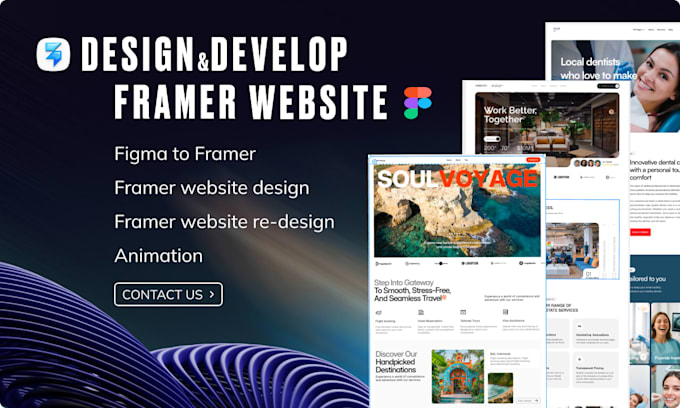 develop a premium framer website for saas and startups